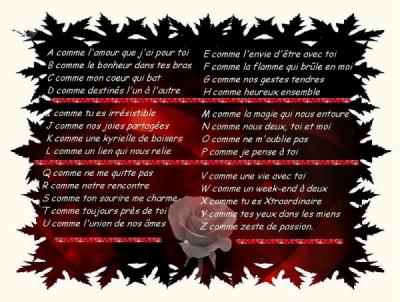 POEMES D'AMOUR